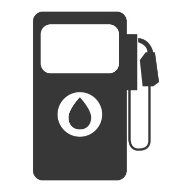 siyah benzin istasyonu, vektör grafiği