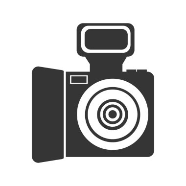 siyah ve beyaz fotoğraf makinesi, vektör grafiği