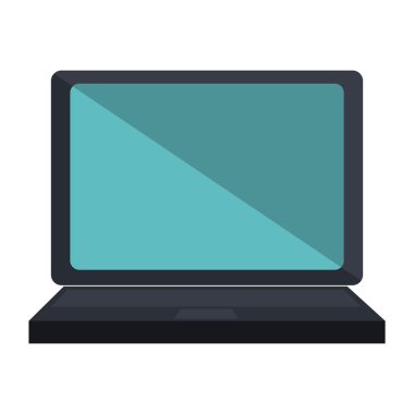 Beyaz arka plan üzerinde izole kişisel bilgisayar dizüstü