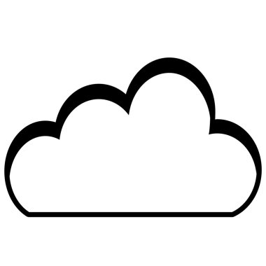 Hava bulutlar izole simgesi beyaz arka plan üzerinde