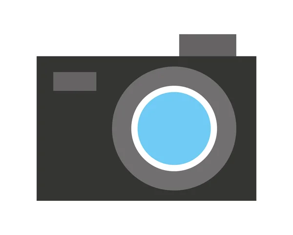 Fotografische geïsoleerde pictogram ontwerp van de camera — Stockvector