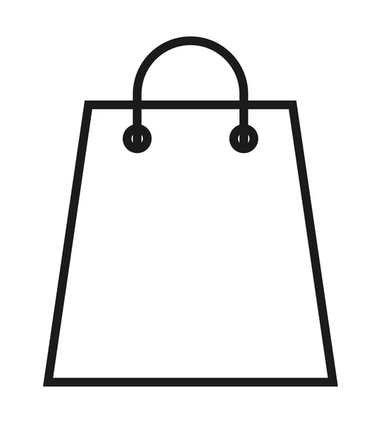 Utforming av isolert ikon i handlepose – stockvektor