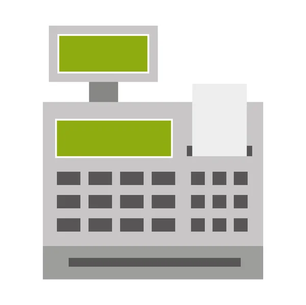 Cash register isolated icon design — Stock Vector