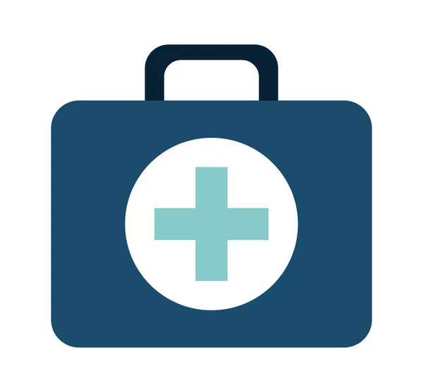 Kit médico design de ícone isolado — Vetor de Stock