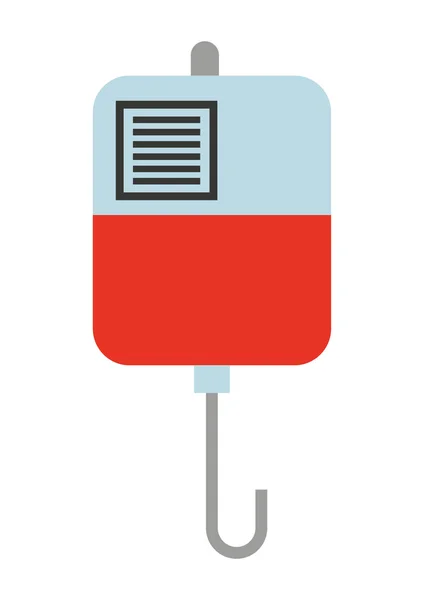 Bolsa de sangre diseño icono aislado — Vector de stock