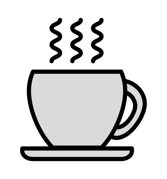 Kuppi kahvia eristetty kuvake suunnittelu — vektorikuva