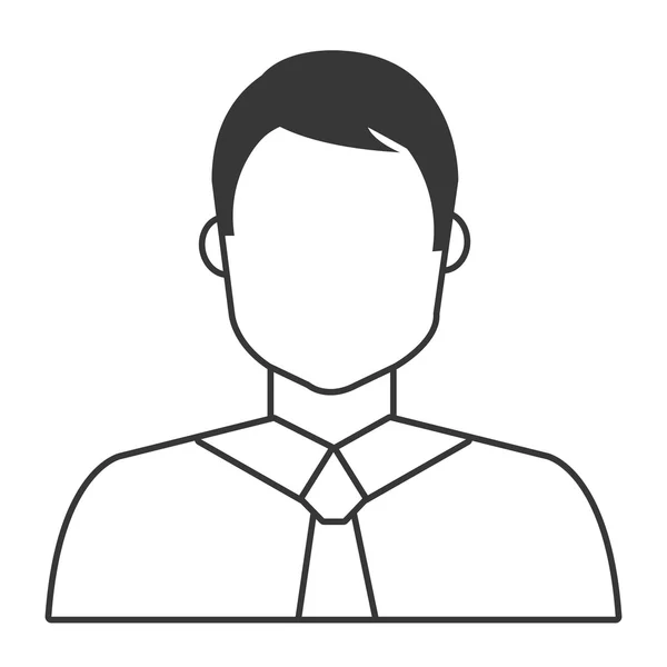 Avatar uomo d'affari, grafica vettoriale — Vettoriale Stock