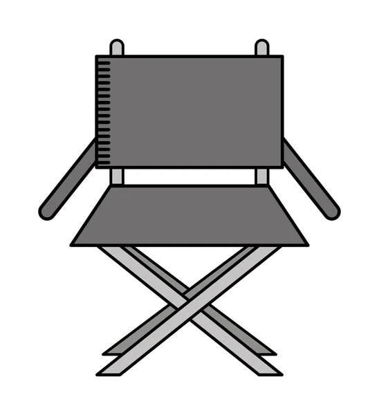 导演椅孤立图标设计 — 图库矢量图片