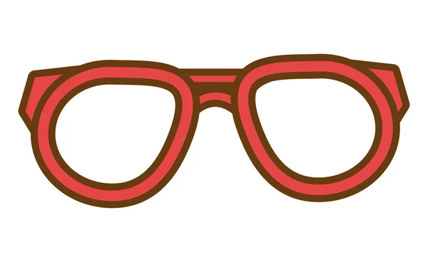 Óculos de moda hipster, gráfico vetorial — Vetor de Stock