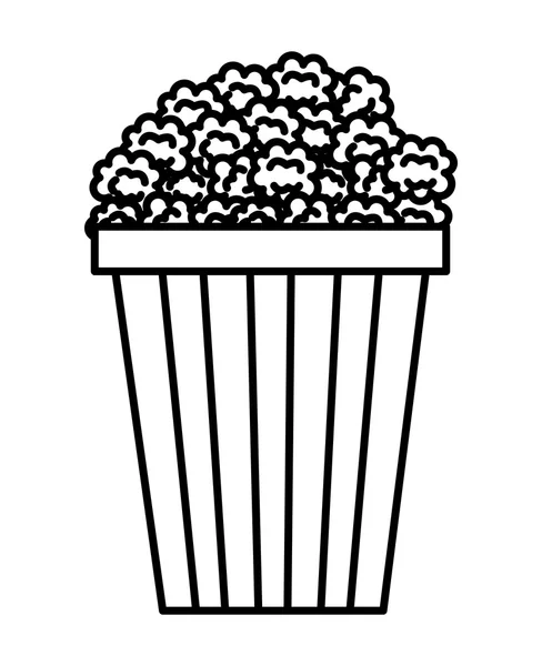 Popcorn isoliert Ikone Design — Stockvektor