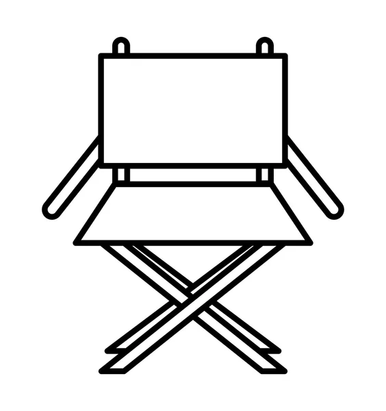 Director chair isolated icon design — Stock Vector