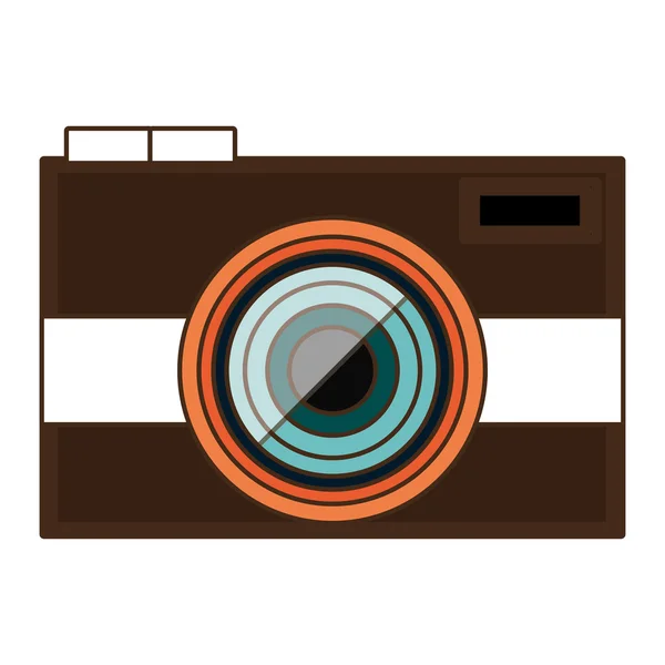 Diseño de icono de cámara de fotos, gráfico vectorial — Vector de stock