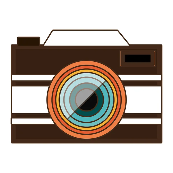 Foto fotocamera icona design, grafica vettoriale — Vettoriale Stock