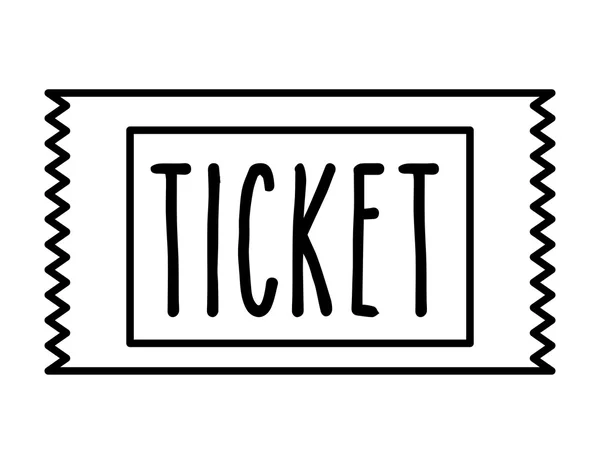 Ticket cine aislado icono de diseño — Archivo Imágenes Vectoriales