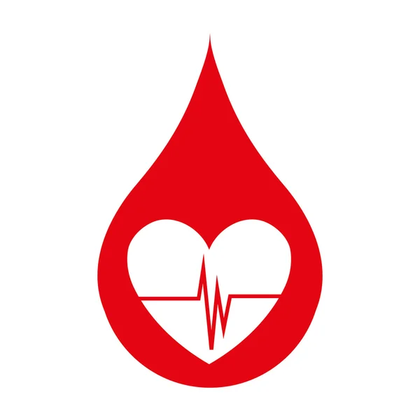 Blutspende und Transfusion, medizinisches Design. — Stockvektor