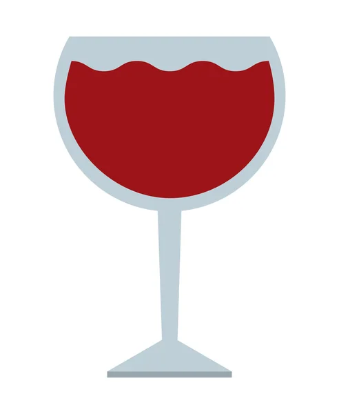 Wine cup isolated icon design — Stock Vector