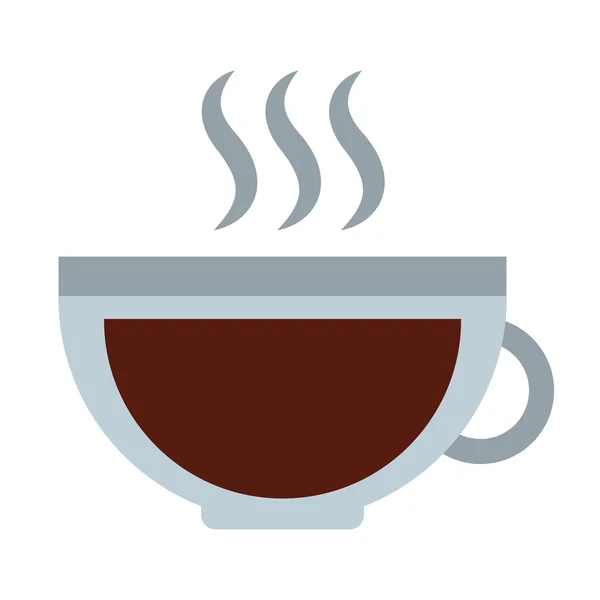 Cup coffee isolated icon design — Stock Vector