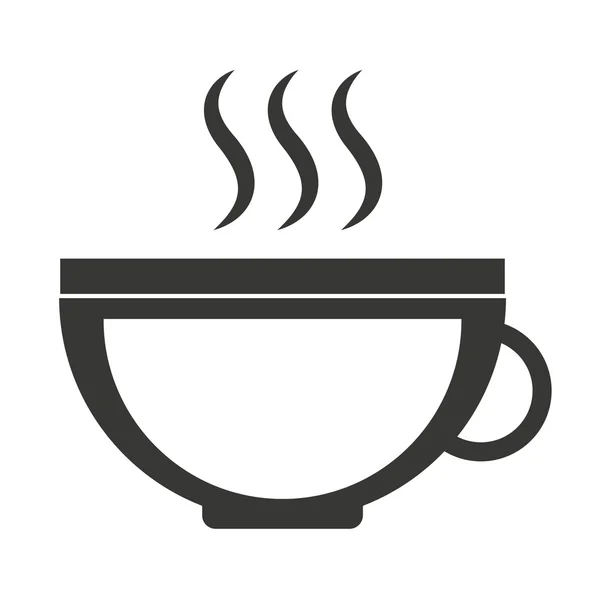 Taza de café aislado icono de diseño — Vector de stock