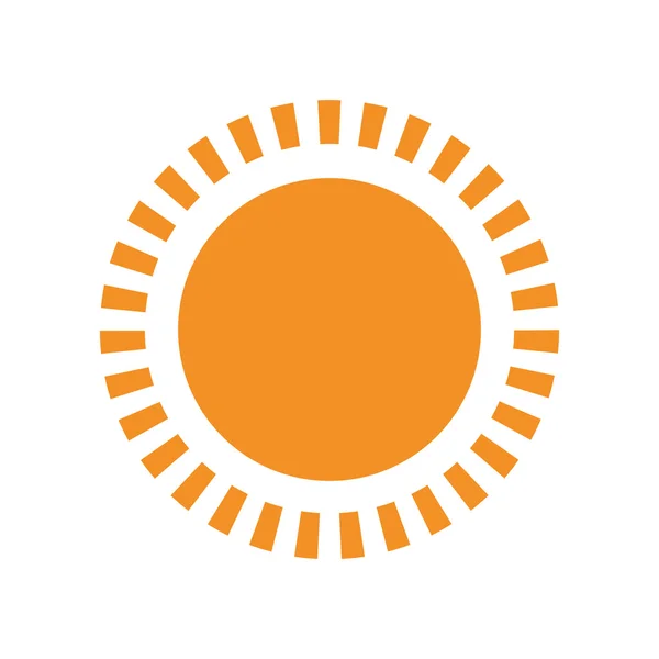 Gelbe abstrakte Sonne, Vektorgrafik — Stockvektor