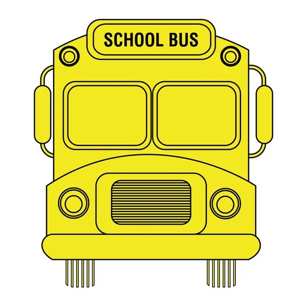Färgglada skolbussar, vektorgrafik — Stock vektor