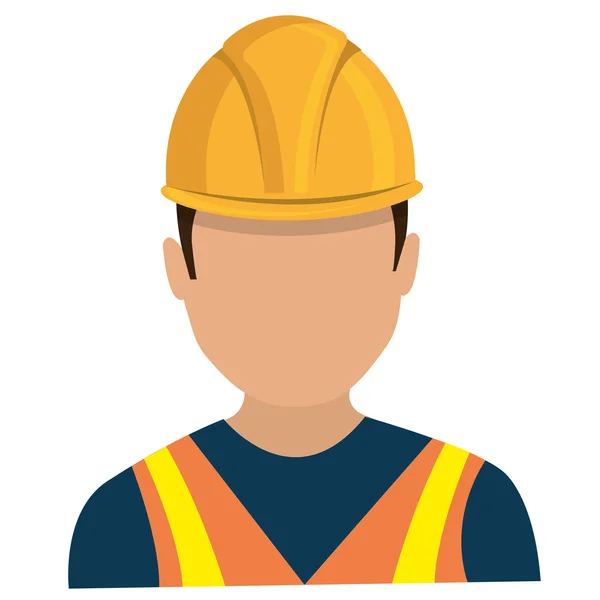 Avatar trabajador hombre, vector gráfico — Archivo Imágenes Vectoriales