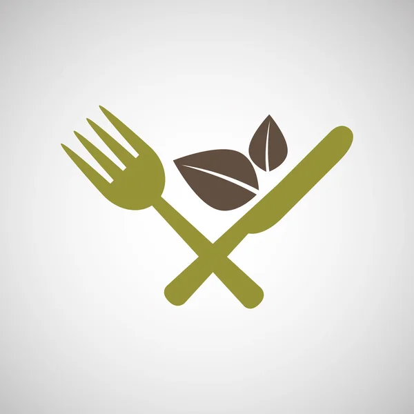 Gesunde Lebensmittel Bioprodukt isoliert Symboldesign — Stockvektor