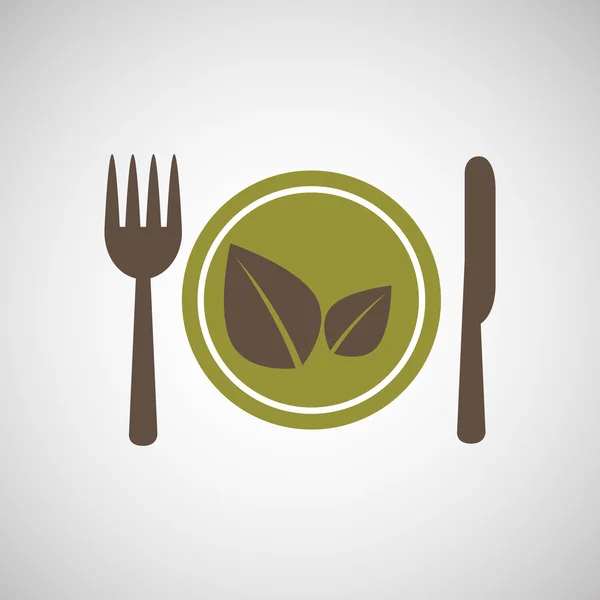 Alimentos saludables producto ecológico aislado icono de diseño — Archivo Imágenes Vectoriales