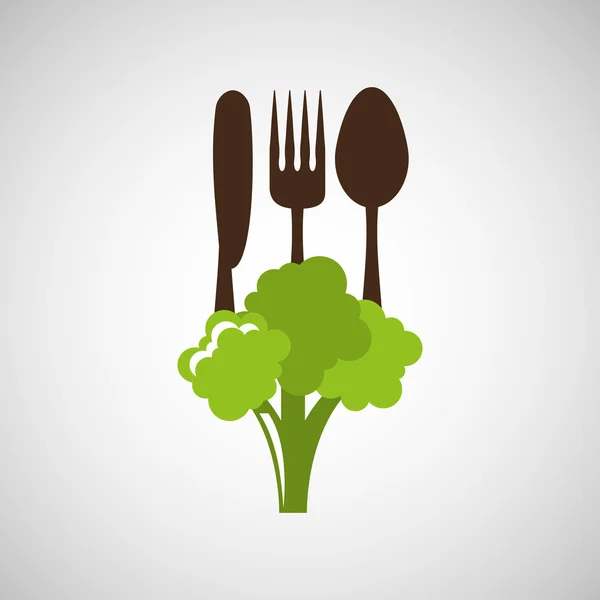 Egészséges élelmiszer bio termék elszigetelt ikon tervezés — Stock Vector