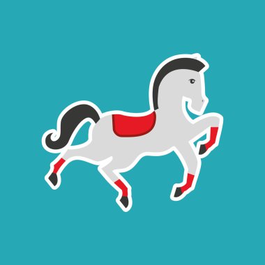 sirk hayvan izole simgesi tasarım