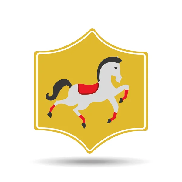 Circo animal aislado icono de diseño — Vector de stock