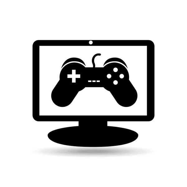 Spelletjes online entertainment geïsoleerd pictogram ontwerp — Stockvector