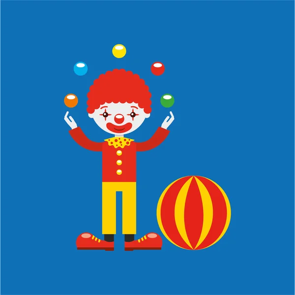 Cirkusz zsonglőr elszigetelt ikon tervezés — Stock Vector