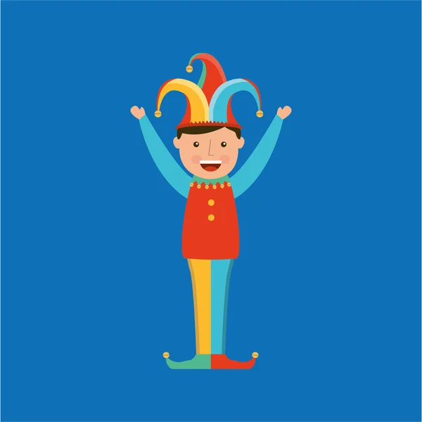 Circus juggler isolated icon design — Stock Vector