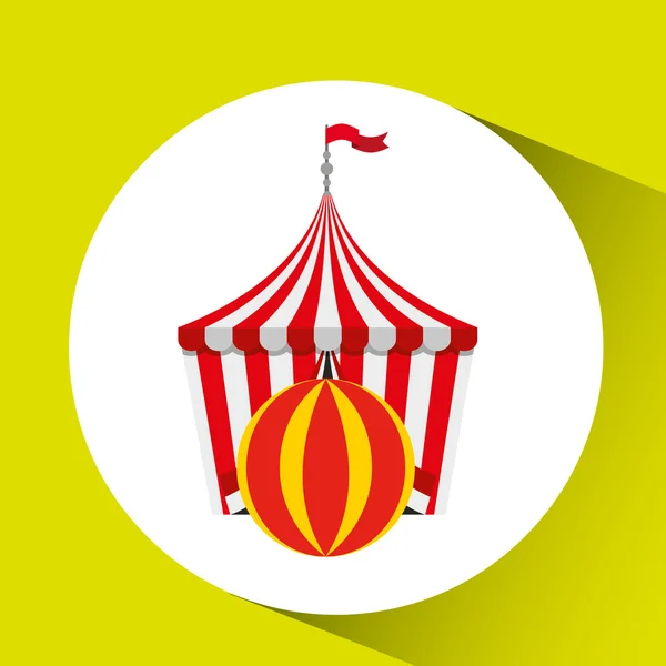 Circo animale isolato icona design — Vettoriale Stock