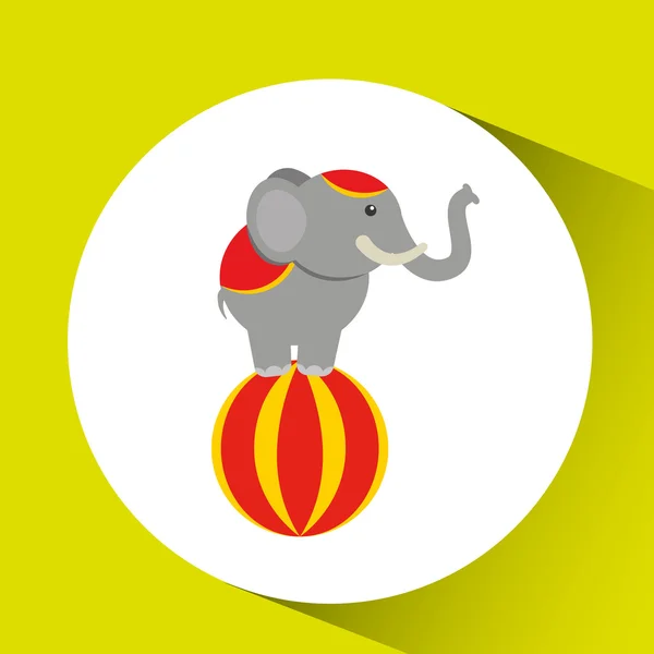 Circo animal aislado icono de diseño — Vector de stock