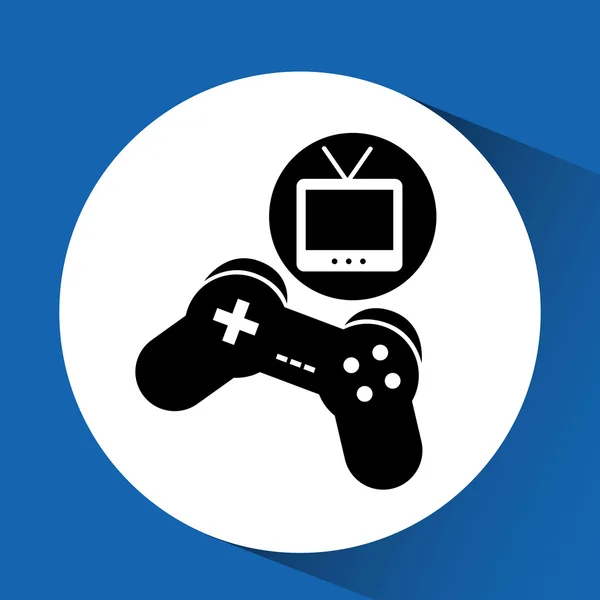 Spelletjes online entertainment geïsoleerd pictogram ontwerp — Stockvector