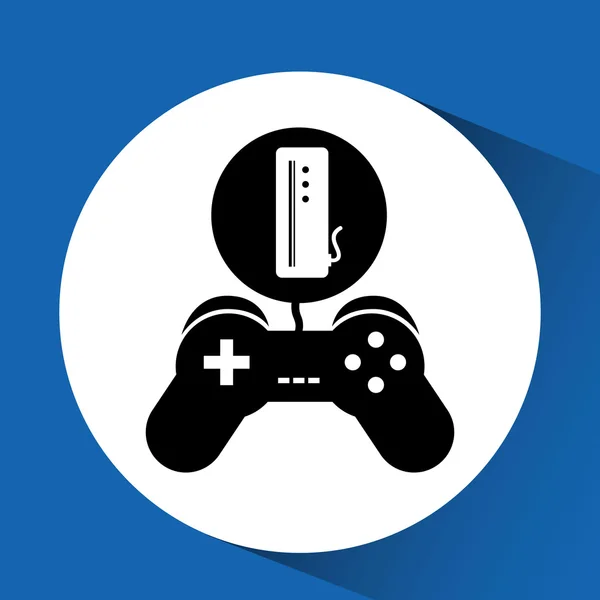 Spelletjes online entertainment geïsoleerd pictogram ontwerp — Stockvector