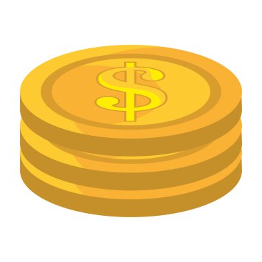 Altın izole simgesini grafik.