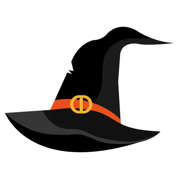 Dibujos animados sombrero de bruja — Vector de stock