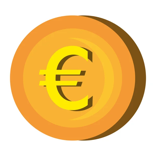 Moneda de oro icono gráfico . — Vector de stock