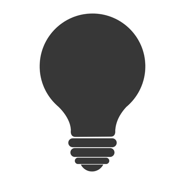 Bulb or big idea isolated icon — Stock Vector