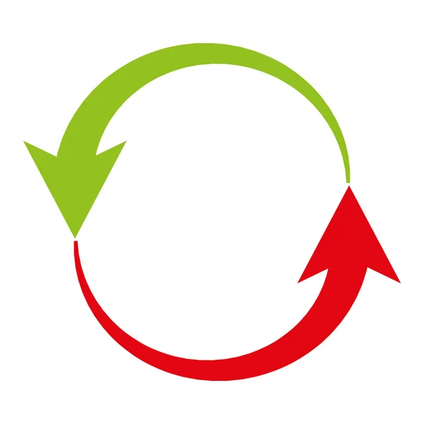 Pijlen rondom geïsoleerde pictogram ontwerp — Stockvector