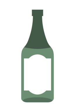 şarap şişesi izole simgesi tasarım