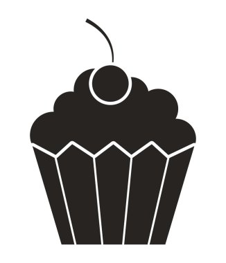 lezzetli kek izole simgesi