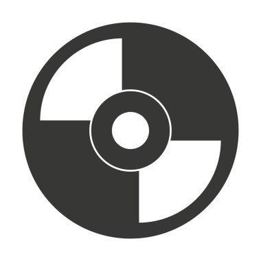 Vinil disk simgesi tasarım izole