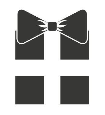 hediye kutusu simgesi tasarım izole