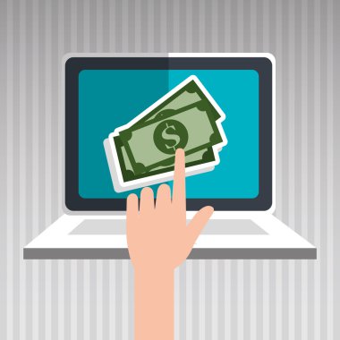 kullanıcı e-ticaret dizüstü izole simgesi