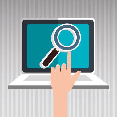 kullanıcı e-ticaret dizüstü izole simgesi