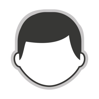 işadamı avatar izole simgesi