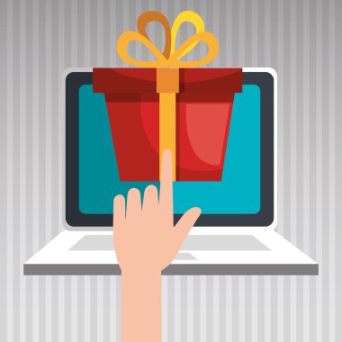 kullanıcı e-ticaret dizüstü izole simgesi